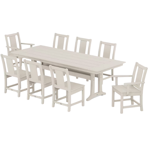 Lowe's POLYWOOD Prairie 9 -Piece Sand Patio Dining Set