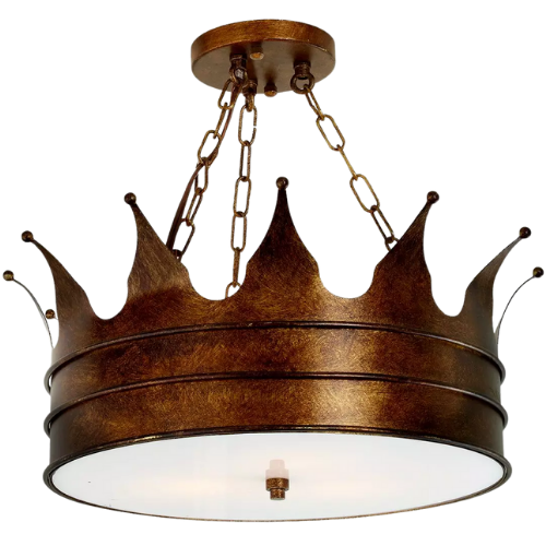 Crown Semi-Flush Ceiling Light