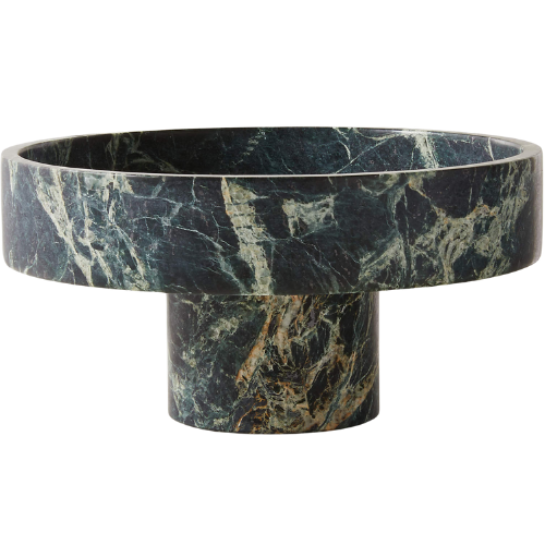 Orcino Green Marble Fruit Bowl + Reviews | CB2