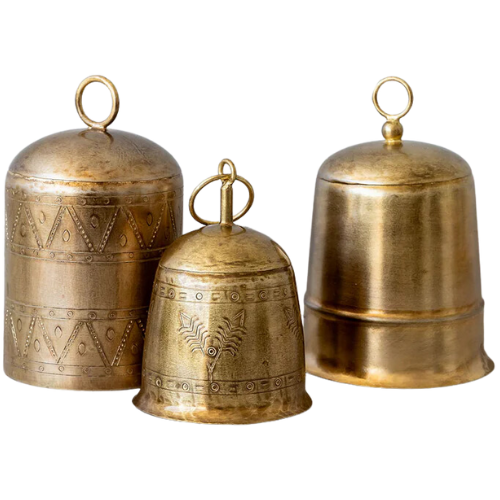 House of Jade Home Antique Brass Bells
