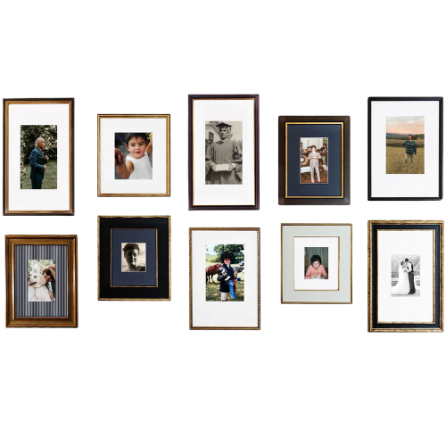 Framebridge The Antiqued Portrait Grid gallery wall