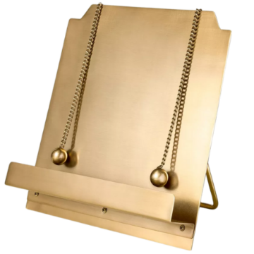 Target Brass Cookbook Holder with Weighted Chains Hearth and Hand