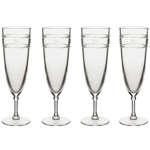 Nordstrom Isabella Set of 4 Acrylic Champagne Flutes