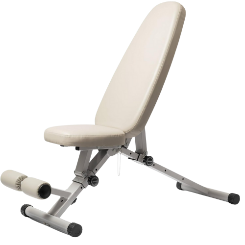 Amazon White Leather Workout Bench