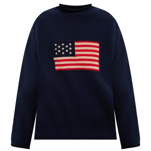 Tuckernuck (US) Cotton Ivory Americana Sweater