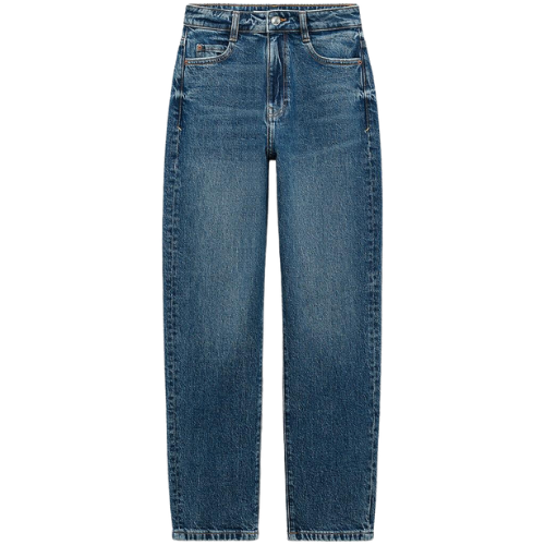 Zara US Z1975 HIGH RISE SLIM MOM LEG JEANS denim