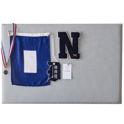 Pottery Barn Teen No Nails Dorm Pinboard striped