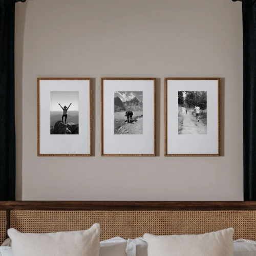 Framebridge The Antiqued Triptych gallery wall frames