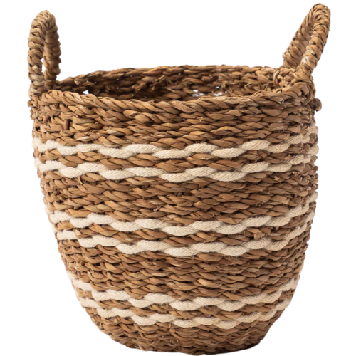 McGee & Co. (US) Striped Seagrass Basket