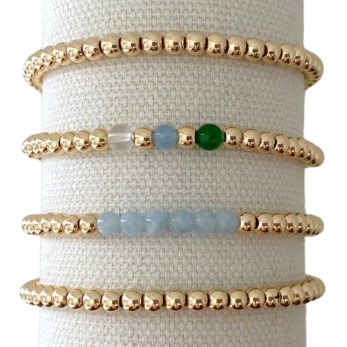 Etsy (US) Custom Birthstone 14k Gold Bracelets