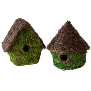 House of Jade Home Moss Birdhouse