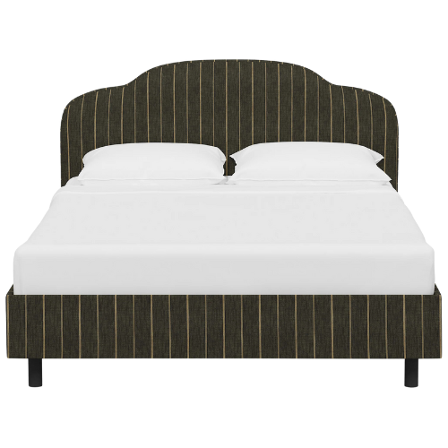Lulu and Georgia Ruby Platform Bed striped grey