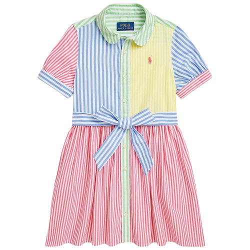 Macy's Polo Ralph Lauren Toddler and Little Girls Striped Cotton Fun Shirtdress