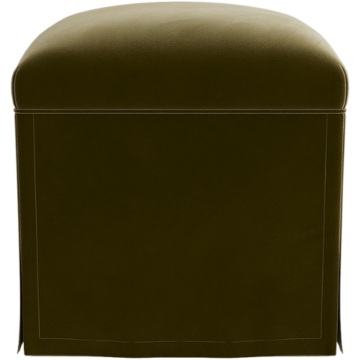 McGee & Co. (US) Latimer Ottoman olive velvet