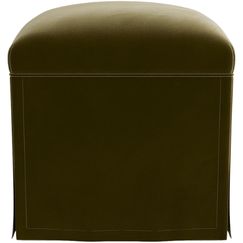 McGee & Co. (US) Latimer Ottoman olive velvet