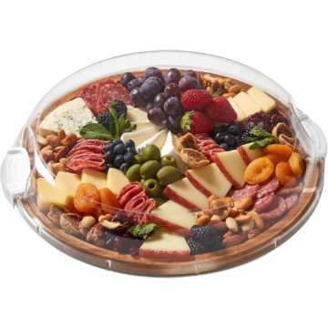 Round Lidded Charcuterie Board