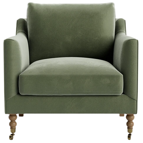 Fabienne Accent Chair Lulu & Georgia velvet
