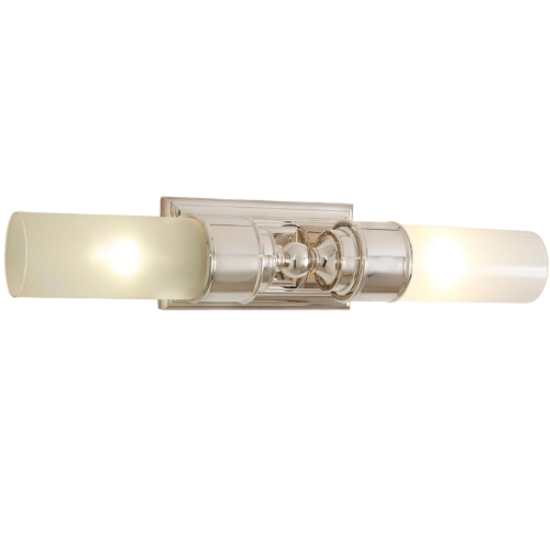 Pottery Barn Sussex Double Tube Sconce polished nickel lighting