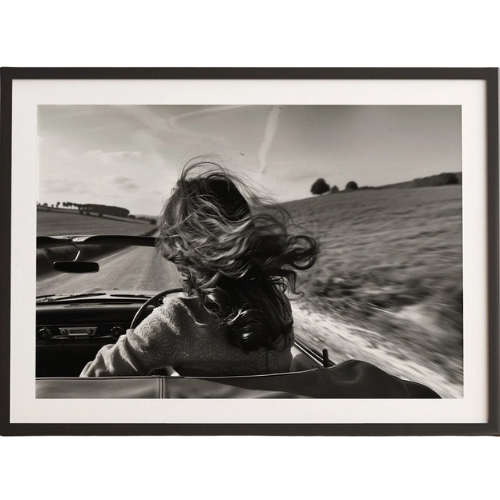 Woman in Car Art Print