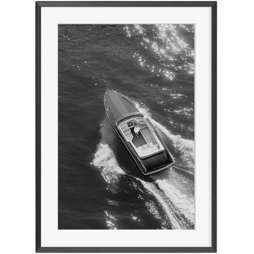Speedboat nautical yacht art print photo Etsy