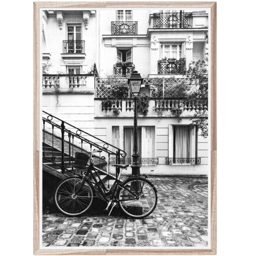 Bicycle in Paris Art Print