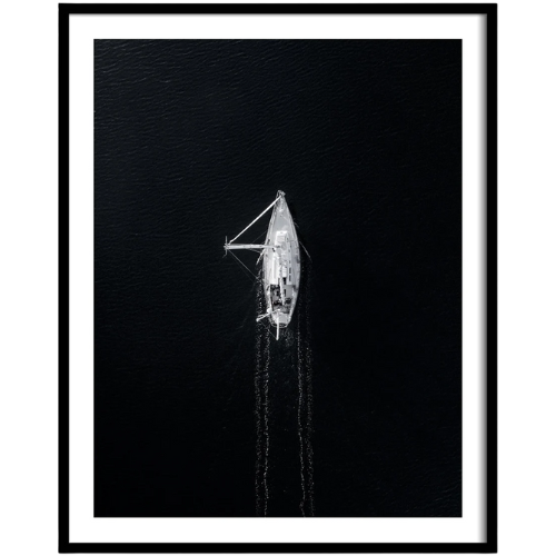 Aerial Sailboat Art Print