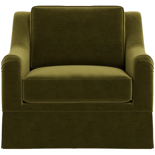Interior Define Alexander Swivel Chair green velvet