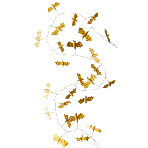 House of Jade Home Brass Bat Garland