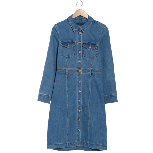 Nordstrom Rack Long Sleeve Denim Shirtdress