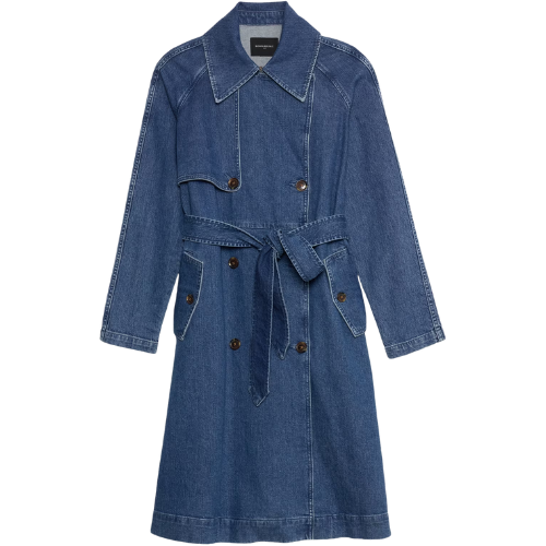 Banana Republic Factory Denim Trench Coat