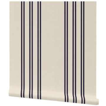 Spoonflower AEGEAN STRIPE NAVY wallpaper grasscloth