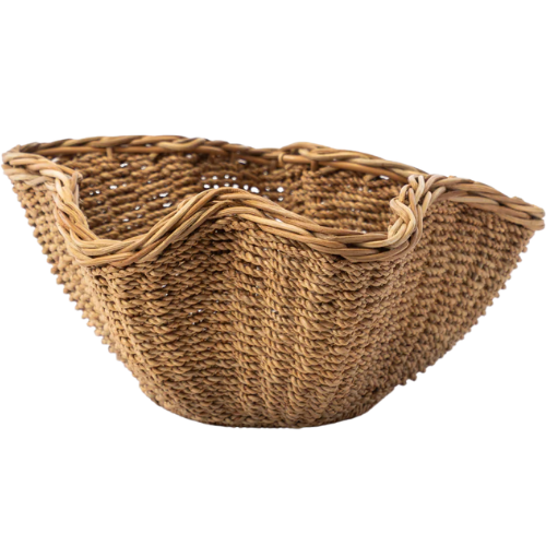 McGee & Co Goulding Woven Bowl rattan wavy
