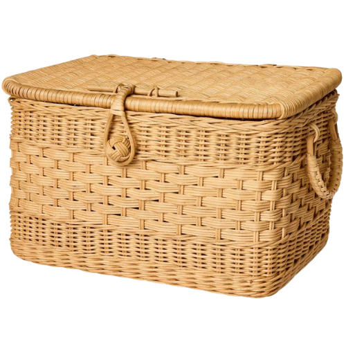 Target Lidded Rattan Basket - Threshold™ designed with Studio McGee