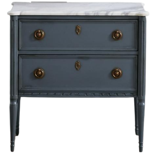 Frontgate Etienne Bedroom Collection Nightstand blue marble