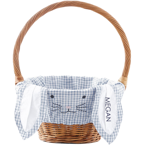 Gingham Bunny Face Easter Basket Liners Pottery Barn Kids