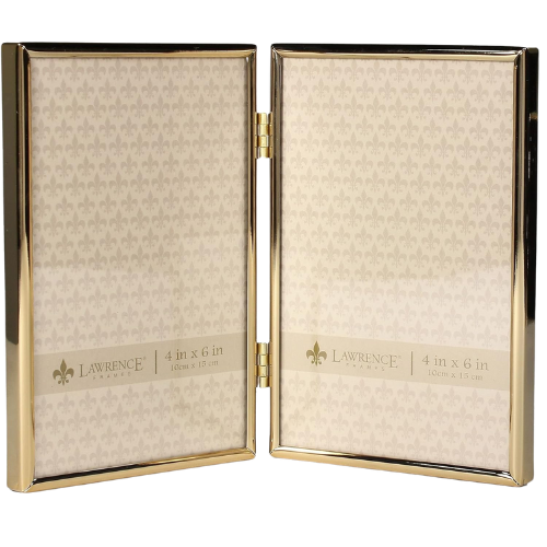 Amazon double hinge photo frame gold