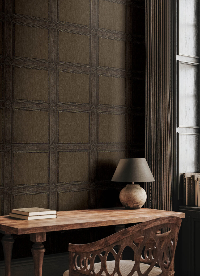 A-Street Prints Moorland Chestnut Wallpaper