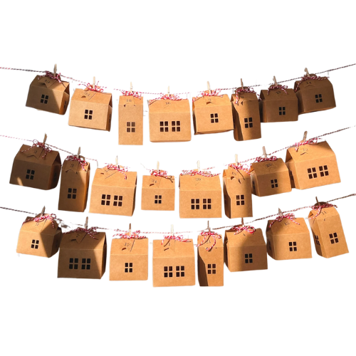 Advent Calendar Village Houses Etsy