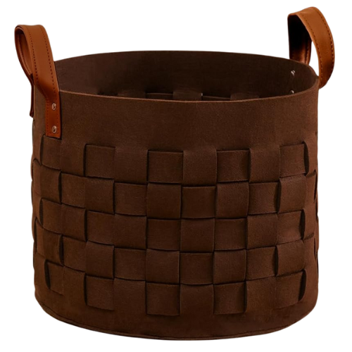 Woven Leather Amazon Baskets