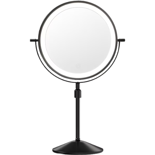 Qeetex Lighted Makeup Mirror 360 Rotatable Double Sided Mirror