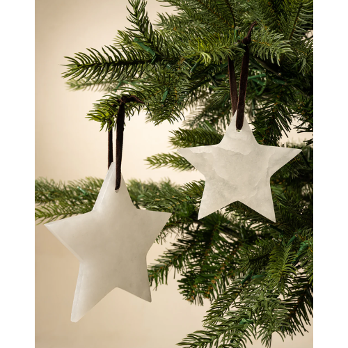 McGee & Co. (US) Alabaster Star Ornaments (Set of 2)