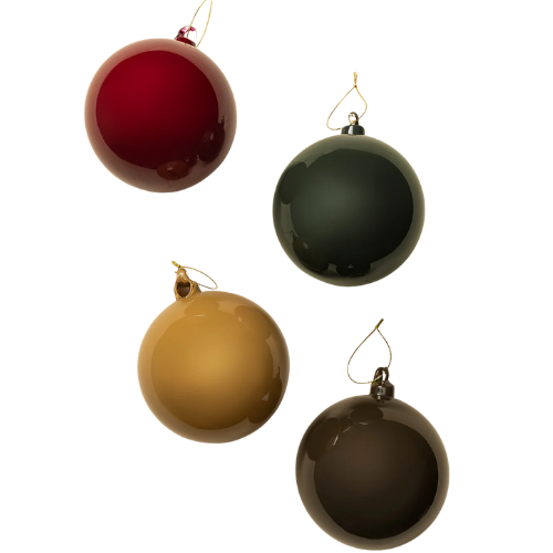 High Gloss Glass Baubles (Set of 4) Mcgee & Co