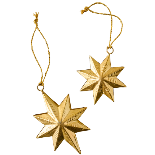 Magnolia Celestial Star Ornaments, Set of 12