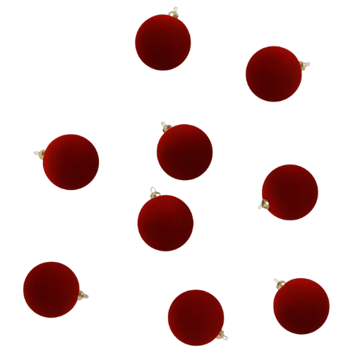 Flocked Ball Ornament Set Target