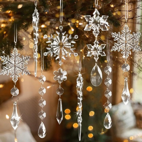 Amazon Crystal Snowflake Ornaments