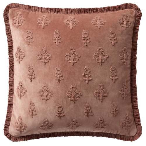 Darla Pillow Mauve velvet