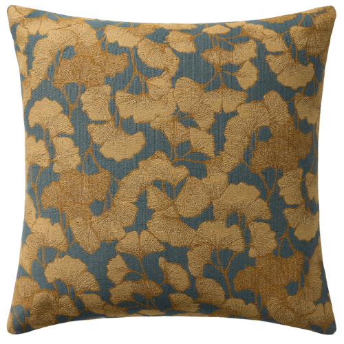 Fawn Pillow Blue Gold