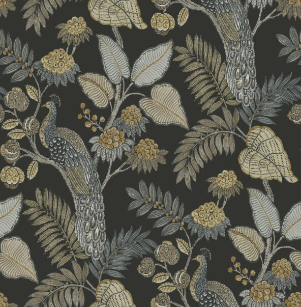 Geneva Black Wallpaper