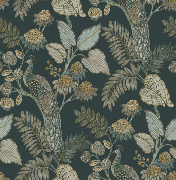 Geneva Sea Green Wallpaper