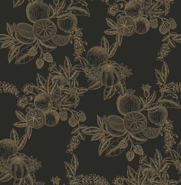 Gerty Gold Wallpaper
